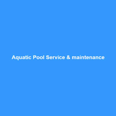 Aquatic Pool Service & Maintenance logo