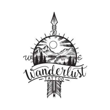 Wanderlust Tattoo logo