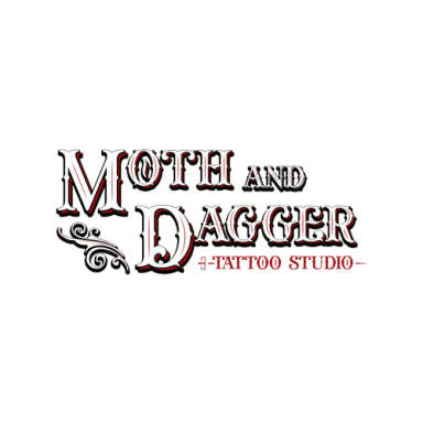 Moth and Dagger Tattoo Studio logo