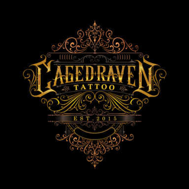 Caged Raven Tattoo logo