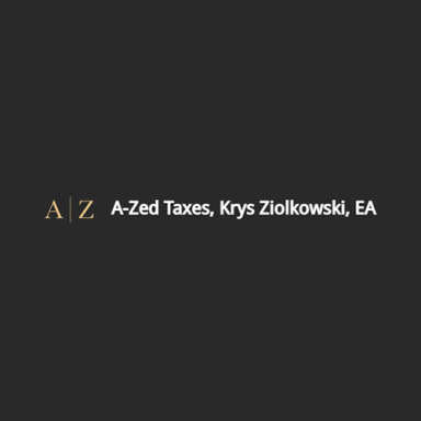 A-Zed Taxes, Krys Ziolkowski, EA logo