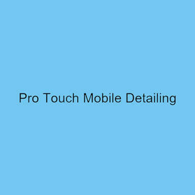 Pro Touch Mobile Detailing logo