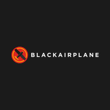 Black Airplane logo