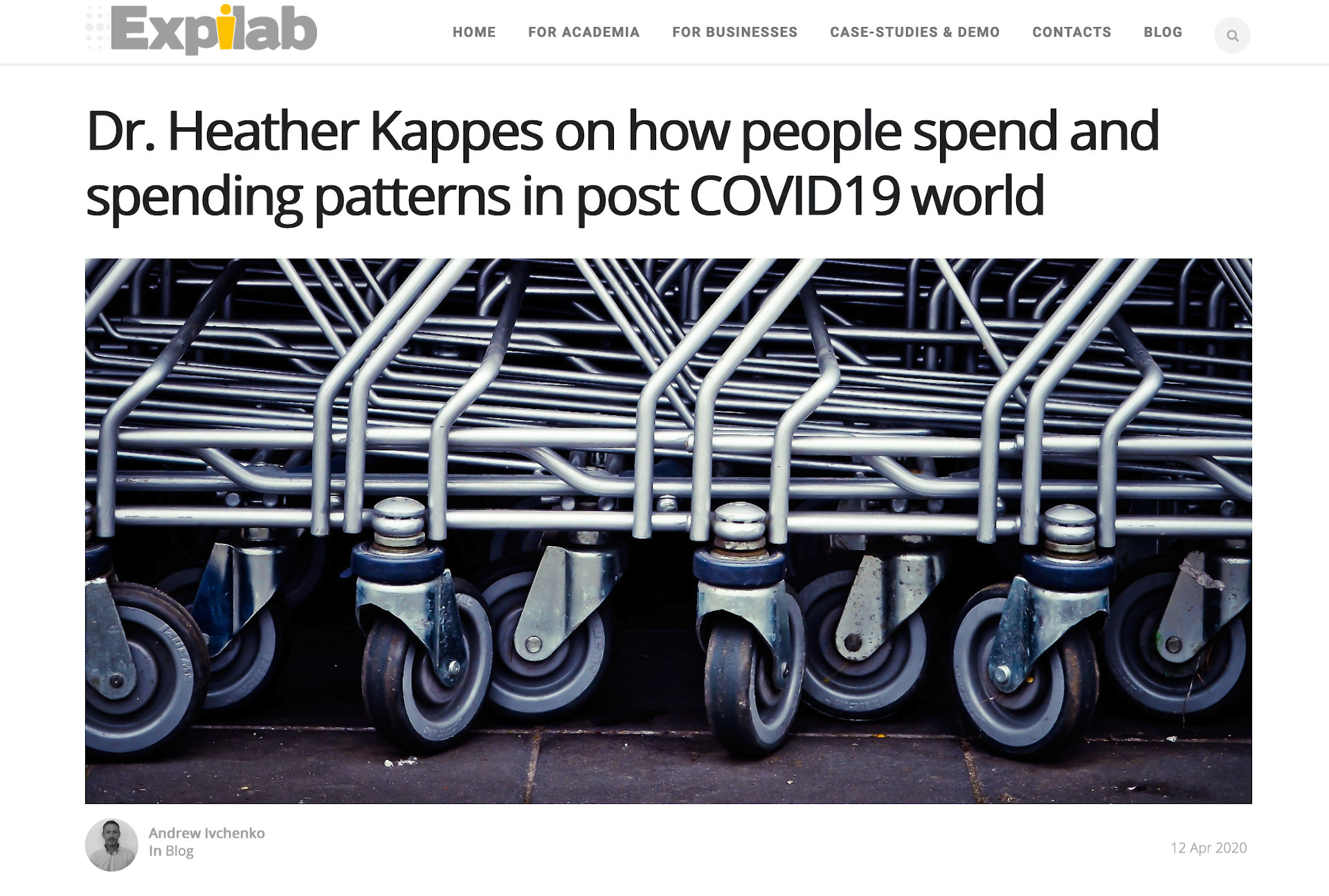 Dr. Heather Kappes on how people spend and spending patterns in post COVID19 world
