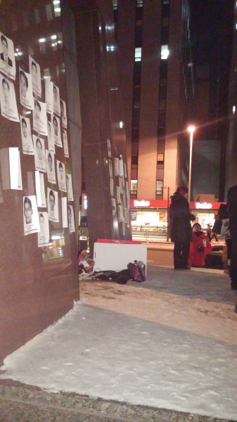 Demonstration here tonight