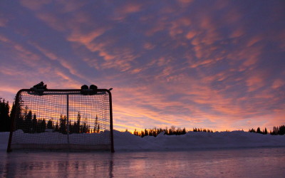 Deka Lake, BC - Shinny after Sunset