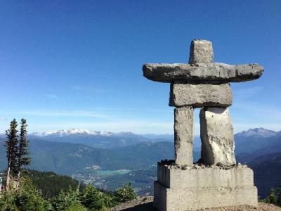 Below the Inukshuk