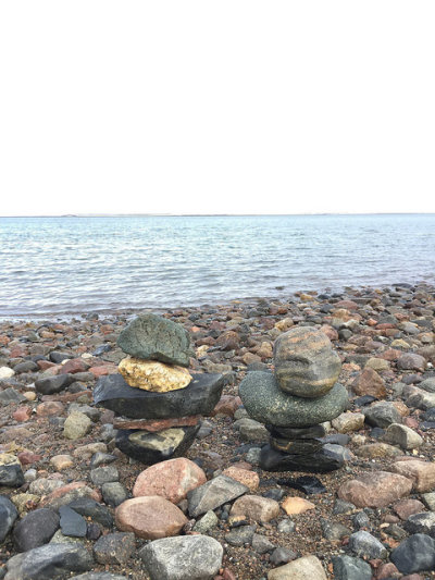 Inukshuk by the water