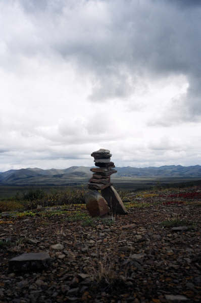 Inukshuk on the Dempster Highway, Yukon