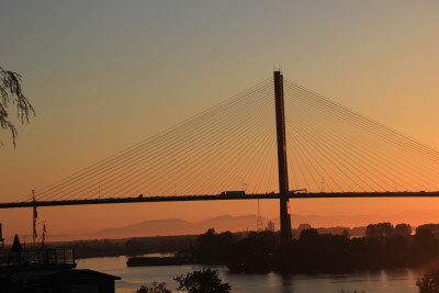 Alex Fraser Bridge - Crimson Fills the Sky