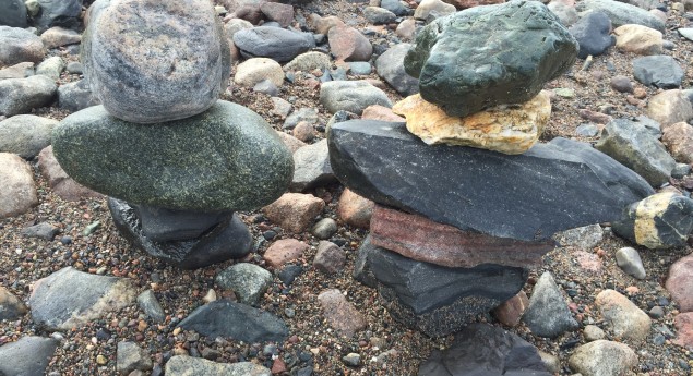 Inuksuk on the shore
