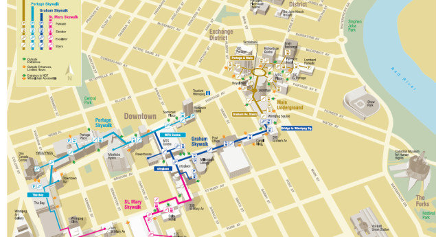 Downtown Skywalks and Tunnels