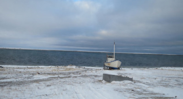 Old Ship on Hudson Bay Shore