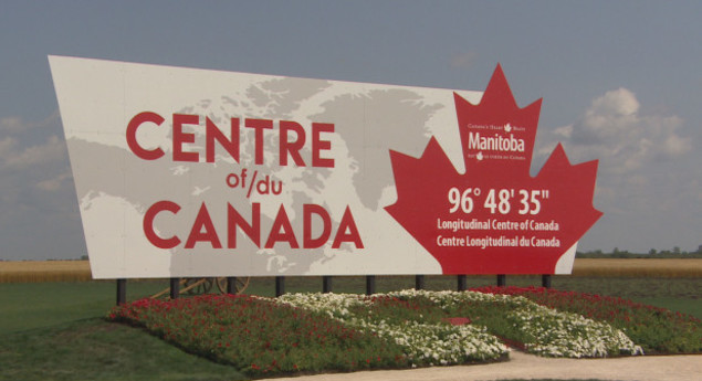 Center of Canada