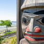 The East Beach Totem Poles