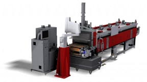 Hot setting line for springs heat treatment