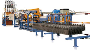 Automatic lines for lattice girder manufacturing