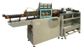 Straightening machine for cutting and marking Tig rods