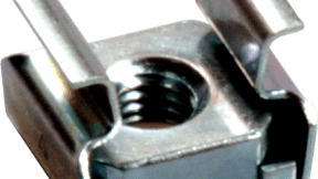 Steel and stainless steel cage nuts for square holes