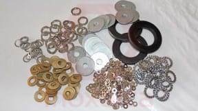 Plain, spring lock, and conical spring washers