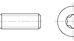 Hexalobular socket pan head screws