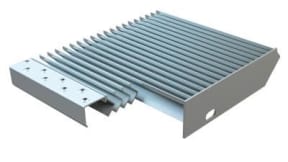 Gradini grigliati in acciaio zincato per scale di emergenza