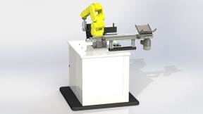 Chamfering machines for compression spring ends