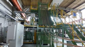 Continuous casting machines for conductor alloy rod production