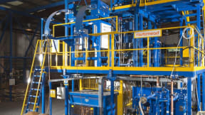Continuous casting machines for progressive alloys rod production