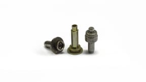 Special pins: knurled, threaded, drilled, square, spherical-head