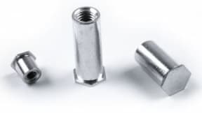 Press-In threaded spacers