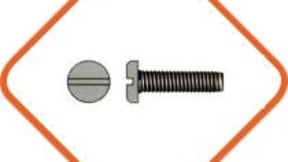 Slotted cheese head screws DIN84 standard