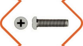 Phillips-Stahlschrauben