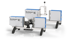 Off-line measuring device for diameter, ovality and wall thickness