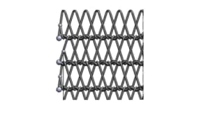 Wire mesh belt with wavy crossbar and double spiral - NSDTO