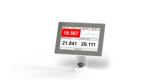 Display system for measurement data of intelligent sensors like ODAC