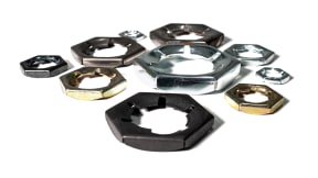 Palmutter, Sicherungsmuttern aus Stahl und Messing