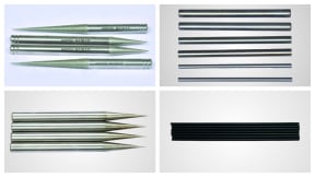 Needles and pins for die grinding and calibration