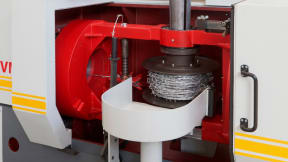 Machines for galvanized and plastic coated barbed wire