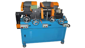 Polishing machine for round tubes and bars