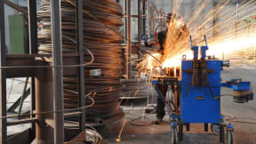 Phosphated patented galvanized semifinished steel wire