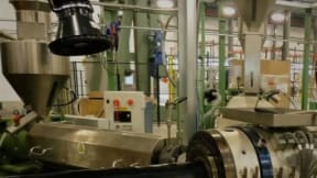 Power cable sheathing line