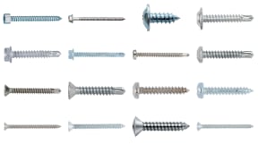 Steel and stainless steel self-drilling and self-tapping screws