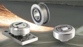Combined bearings for forklifts and material handling systems