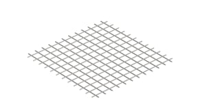 Standard electro-welded stainless or galvanized steel mesh