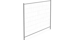 Mobile steel fences for construction sites and events