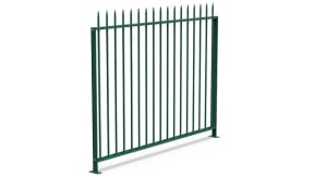 Steel fencing and railing for constructions and residential areas