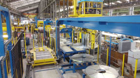 Verpackungslinien für Spaltbänder, Blechzuschnitte und Breitbänder