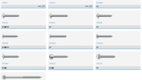 Self-tapping screws for metal, plastic, and wood materials