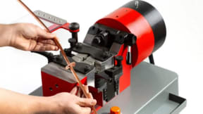 Cold pressure welder for trapezoidal wire - sub-sea cable applications